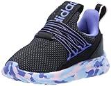 adidas Lite Racer Adapt 7.0 Sneaker, Black/Clear Pink/Cobalt Blue, 2 US Unisex Little Kid