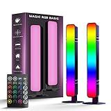 MICTUL LED Light Bar, Music Sync RGB Light Bar, USB Ambient Lamp, Color Changing Gaming TV Backlight with Remote Control, 15 Dynamic Modes for Room Gaming Decoration