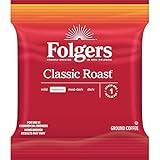 Folgers Classic Roast Medium Roast Ground Coffee, 42- 1.5 Ounce Fraction Packets, Frac Packs