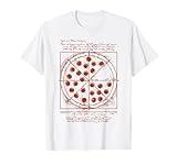 Vitruvian Pizza Tee Da Vinci Funny Movie Reference T-Shirt