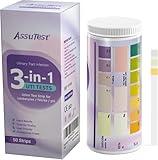 50ct Urinary Test Strips - 3-in-1 Advanced Urinary Home Testing Testing Kit+ Single-Use Disposable Breath Alcohol Analyzer, 2 Tests