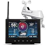AcuRite Iris Weather Station with Rain Gauge and Wind Speed/Direction, Indoor Outdoor Thermometer Wireless Outdoor Sensor for Temperature and Humidity, and HD Display with Built-In Barometer (01535M)