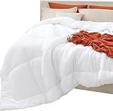 Bedsure Comforters Queen Size - Duvet Insert Lightweight Down Alternative Comforter Quilted All Season Duvet with 8 Tabs, Machine Washable, Gifts for Women, White, Queen 88 x 88 Inches