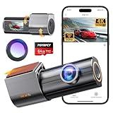 Dash Cam Front 4K, Built-in 5GHz WiFi with CPL, Car Camera Dashcam with UHD 2160P, 64GB Card, 24H Parking Monitor, Super Night Vision, WDR, G-Sensor, App Control, 170° Wide Angle, Support 256GB Max