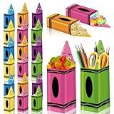 24Pack Back to School Pencil Candy Boxes First Day of School Treat Boxes Welcome Back to School Treat Boxes forfor Thank Teacher School Classroom Decoration (cute)