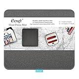 Heat Press Mat for Cricut Easypress: Ecraft (11 x 13 inch) Double-Sided Heating Ironing Mats for Craft Insulation Transfer HTV VinylHeat Press Machine,T Shirts