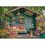 TangMosaic 1000 Piece Puzzle for Adults, Flower House Jigsaw Puzzle, Family Puzzles Game, Interlock Perfectly No Dust, Home Decoration Puzzle, Gift for Valentine Friends Parents Kids