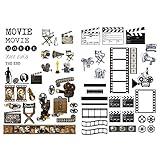 Seasonstorm Movie Film Element Vintage Aesthetic Happy Planner Diary Journal Stationery Scrapbooking Stickers Travel Art Supplies
