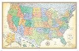 Rand McNally Classic Edition U.S. Wall Map – Laminated Rolled