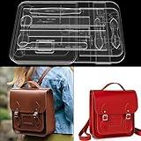 BAENRCY AAB-607 Backpack Acrylic Template Leather Pattern (Large 11.02x11.81x4.33in)
