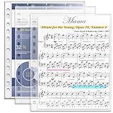 Heavyweight Sheet Music Sleeves - 20 PCS Choral Folder Sleeves for Music Binder, 8.511 Sheet Protectors