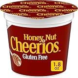 Honey Nut Cheerios Breakfast Cereal Cup, Gluten Free, Single Serve Cereal, 1.8 oz