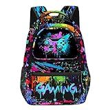 YOZIRIBO Boys Backpack, Gamer Backpacks For Kids Children Teens, Video Game Bookbag, Large Travel Laptop Backpacks (Gaming)