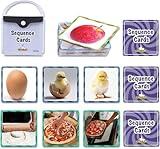 CHEFAN Sequencing Cards, Sequence Game for Kids, Daily Routine for Speech Therapy, Sentence Building for Autism, Special Education, Preschool, Classroom