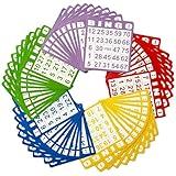 Yuanhe 50 Bingo Game Cards - Bingo Set Kids Party Paper Card Games School Classroom Family Gathering Activity Casino Trip