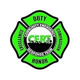 fagraphix Maltese CERT Fire Department Sticker Decal Self Adhesive Rescue Community Emergency Response Team 6.00" Wide