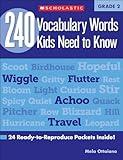 240 Vocabulary Words Kids Need to Know: Grade 2: 24 Ready-to-Reproduce Packets Inside! (Teaching Resources)