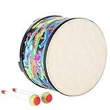 Floor Tom Drum for Kids 10 inch Percussion Instrument Music Drum with 2 Mallets for Baby Children Special Christmas Birthday Gift