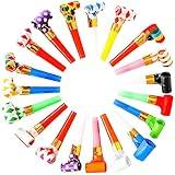 Chshhuao 50 Pcs Funny Blowouts Blow Horns Birthday Party Whistles New Years Party Favors
