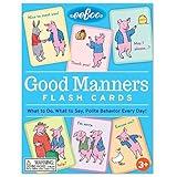 eeBoo: Good Manners Conversation Flash Cards, Helps Children Learn What to do, What to Say and Encourage Polite Behavior Towards Others, Learn Communication and Social Skills