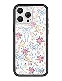 Wildflower Cases - Lovey Dovey, Compatible with Apple iPhone 16 Pro Max | Dove Floral White Popular Aesthetic Cute Trendy - Protective Black Bumper, 4ft Drop Test Certified, Women Owned Small Business
