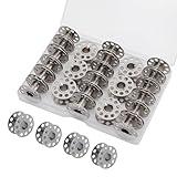 Metal Sewing Machine Bobbins, 28 PCS Universal Sewing Machine Bobbins, Compatible with Singer, Brother, Janome, Bernina, Toyata, etc. (28 PCS)