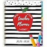 2025-2026 Teacher Planner, Lesson Planner 2025-2026, July 2025 - June 2026, 8.5" x 11", Spiral Bound, Colorful Monthly Tabs