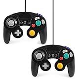 QUMOX 2x Black wired classic controller joypad gamepad for Ntdo game-cube gc & wii (Turbo Slow Feature)