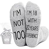 HAPPYPOP 100th Birthday Gift Ideas for Men - Socks for 100 Year Old Birthday, Gifts For Old Men in their 100s