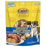 Cadet Gourmet Chicken Wrapped Biscuit Dog Treats, Training Treats for Small and Large Dogs, Inspected & Tested in USA, 14 oz.