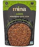 Mina Moroccan Lentils, Ready to Eat, Lentils High In Plant Based Protein, Vegan, Non-GMO, Gluten Free, Kosher, Microwavable, Packaged Meal & Side Dish, 10 oz