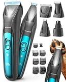 oneisall Quiet Dog Clippers for Grooming LED Light, Cordless Dog Grooming Kit 4 in 1, 2000mAh Pet Clippers Paw Trimmer Nail Grinder for Paw, Nail, Face, Ears, Legs, Body