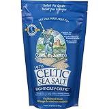 Light Grey Celtic Sea Salt 1 Pound Resealable Bag – Additive-Free, Delicious Sea Salt, Perfect for Cooking, Baking and More - Gluten-Free, Non-GMO Verified, Kosher and Paleo-Friendly