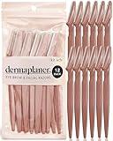 Kitsch Dermaplane Razor for Women Face - Face Razors for Women and Men - Eyebrow Trimmer, Shaver, Recycled Plastic Dermaplaning and Skin Care Tool - Terracotta, 12 pcs