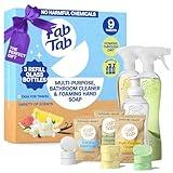 Fab Tab Home Starter Kit - Natural Cleaning Products - Household Cleaners - All-Purpose Cleaner Tablets - Plant-Based, Plastic-Fee - No Harsh Chemicals | Cleaning Kit