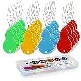 Needle Threaders, 20 Pack Universal Plastic Sewing Tools for Hand & Machine Sewing, Embroidery & Needlework