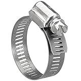 Koehler Enterprises Hose Clamps, Hose Clamp Box of 10, Radiator Hose Clamp, Silver, Size SAE 20