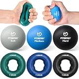 FitBeast Grip Strength Trainer, Finger Exerciser, Stress Balls for Adults, Hand Therapy for Strength, Recovery & Stress Relief, Forearm Strengthener for Men, Women & Seniors