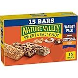 Nature Valley Granola Bars, Sweet and Salty Nut, Variety Pack, 15 Bars, 18 OZ
