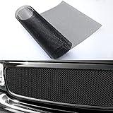 Tongze 47"X16" Universal Black Metal Mesh: Aluminum Alloy 3 x 6mm Rhombic Hole Car Grill Mesh for Front Grille Insert Bumper