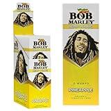 Bob Marley - Organic Wraps, Tobacco Free - (Pineapple, 25 Packs), Yellow and White