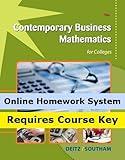 CengageNOW for Deitz/Southam's Contemporary Business Mathematics for Colleges, 16th Edition
