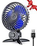 AaoLin USB Small Fan, Desk Fans with CVT Variable Speeds, Strong Cooling Airflow, Quiet Portable, Desktop Mini Personal Fan for Room, Home,Office, Bedroom-USB Powered