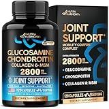 Glucosamine Chondroitin MSM Collagen | FSA HSA Eligible | Joint Support Supplement 2800 mg | Made in USA | FSA Approved Product Items | Flexibility Nutritional Vitamins | For Men & Women, 120 Capsules