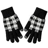 JEUROT Womens Mens Winter Gloves Warm Fleece Lined Winter Gloves with Thermal Touchscreen Fingers Sherpa Mittens Winter Knit Gloves Warm Full Fingers Men Women Thermal Warm Windproof Gloves