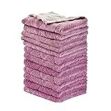 OstWony 12PCS Kitchen Towels Dish Towels, Multipurpose Reusable Dish Cloths, Double-Sided Microfiber Cleaning Rags for Furniture, Car, Tea, Bowl, 10x 6 inch