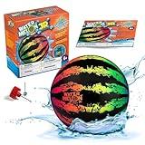 Watermelon Ball JR - Pool Toy for Underwater Games - Durable Ball for Pool Football, Basketball & Rugby - Perfect for Water Parties - Fun for Adults & Kids Alike - Fillable Pool Ball - Ages 6+