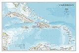 National Geographic Caribbean Wall Map - Classic - Laminated (Poster Size: 36 x 24 in) (National Geographic Reference Map)