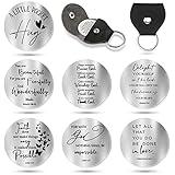 Moxweyeni 6 Pcs Christian Pocket Hug Token Inspirational Long Distance Relationship Keepsake Gift for Family Men Women Friend(Classic)