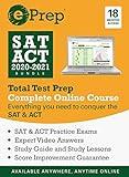 ePrep SAT & ACT 2020 - 2021 Bundle | Premium Online Course and Study Guide | 18 Months | 4 Full-Length Exams + Video Explanations + Quizzes + Strategies [Online Code]